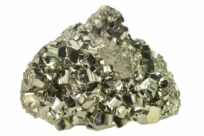 Gleaming Pyrite Crystal Cluster - Peru #136176